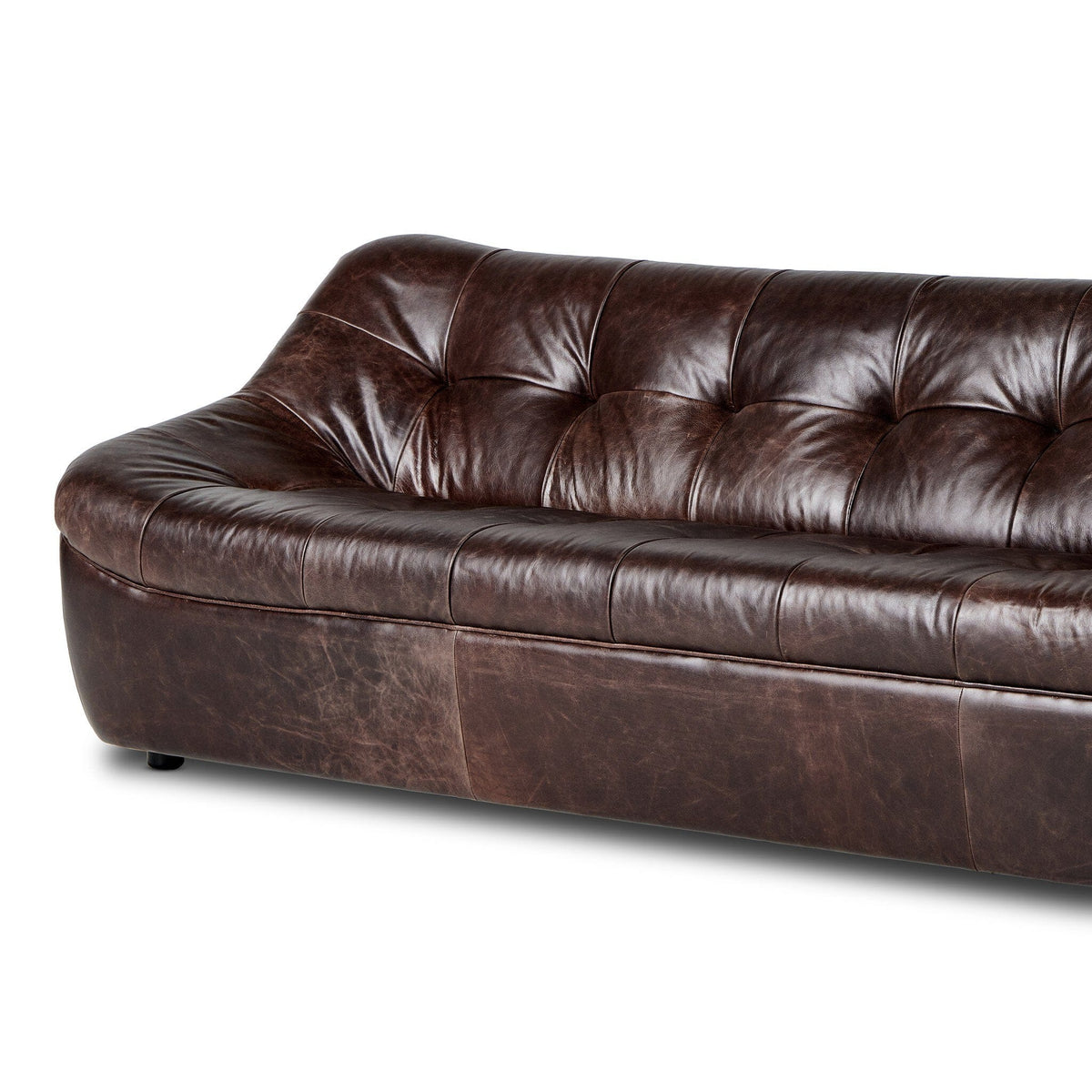 Farrow Cigar Brown Leather Sofa