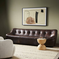 Farrow Cigar Brown Leather Sofa