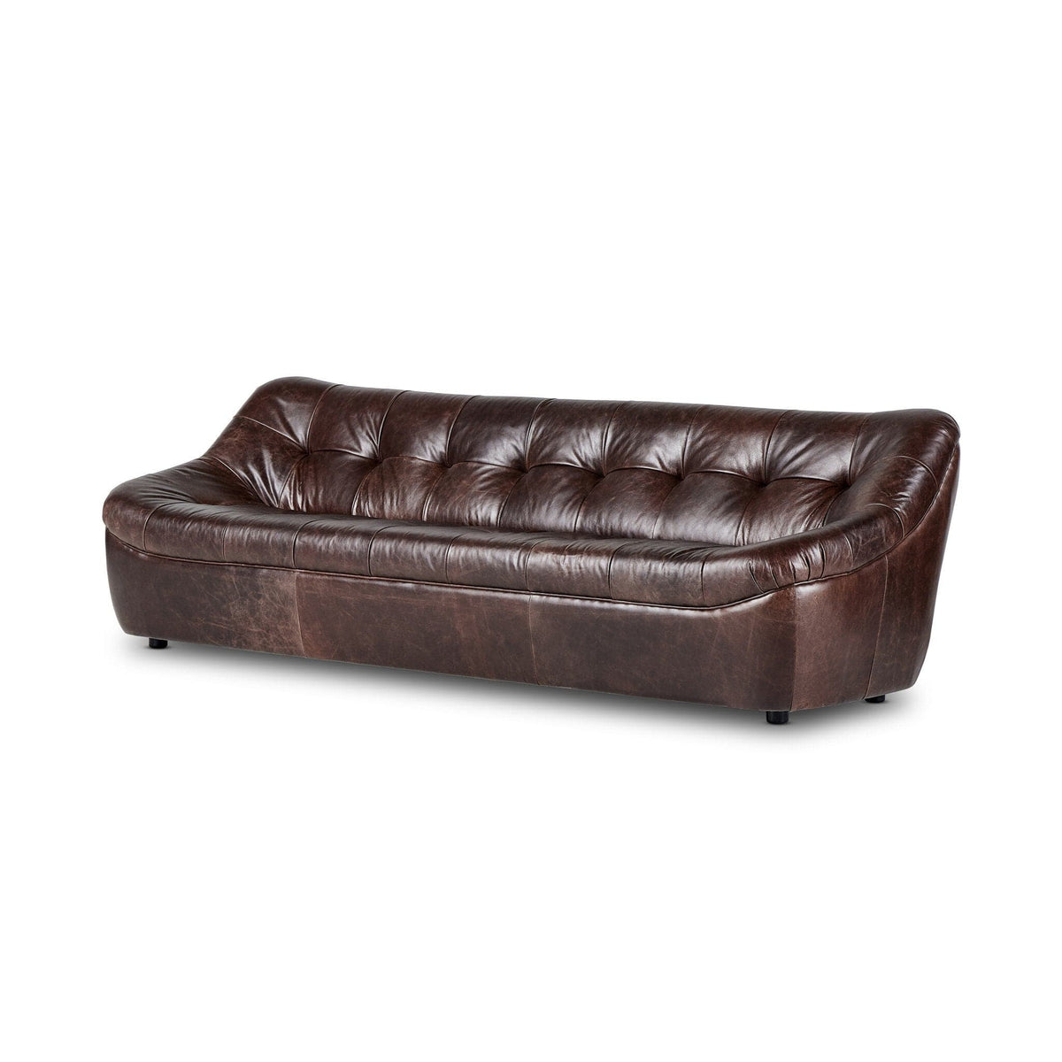 Farrow Cigar Brown Leather Sofa