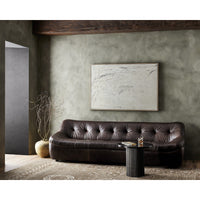 Farrow Cigar Brown Leather Sofa