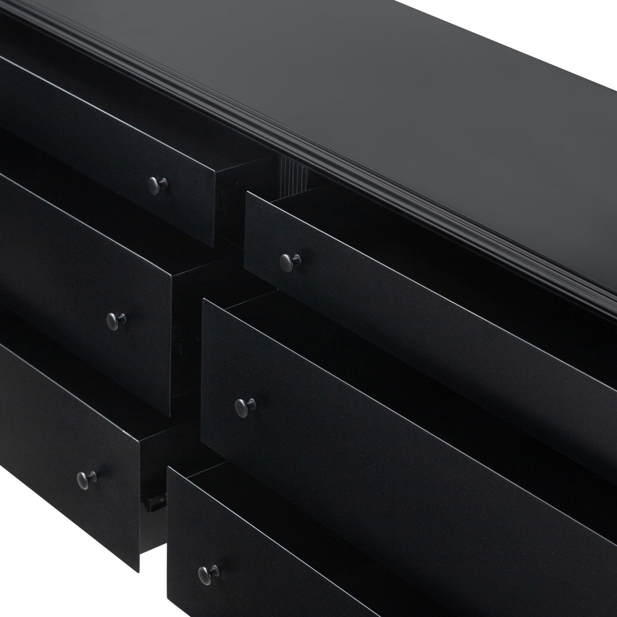 Landon Black 6 Drawer Dresser