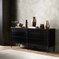 Landon Black 6 Drawer Dresser