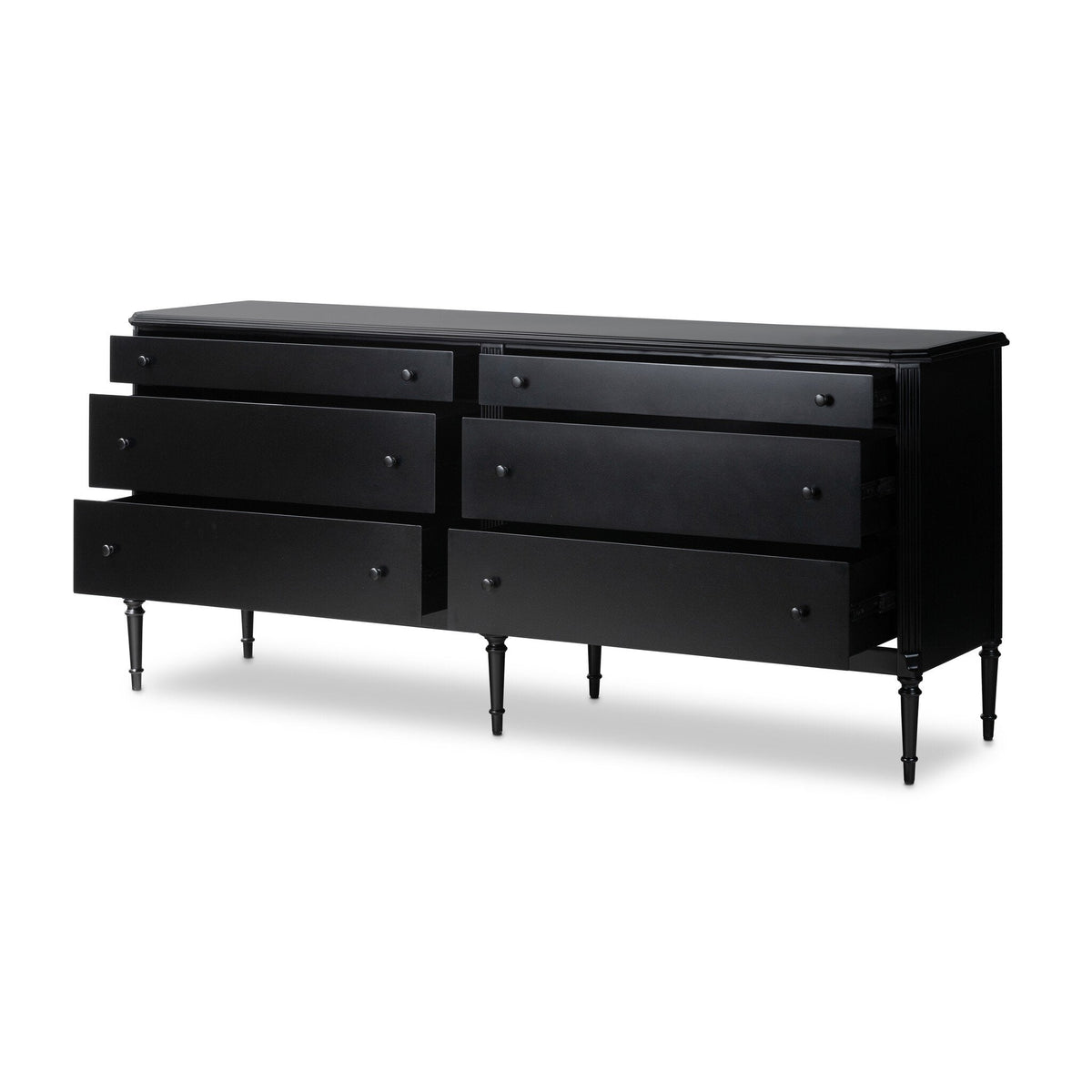 Landon Black 6 Drawer Dresser