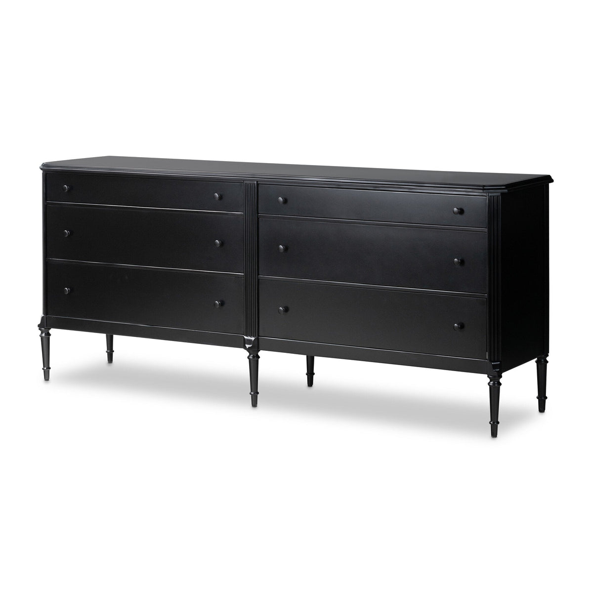 Landon Black 6 Drawer Dresser