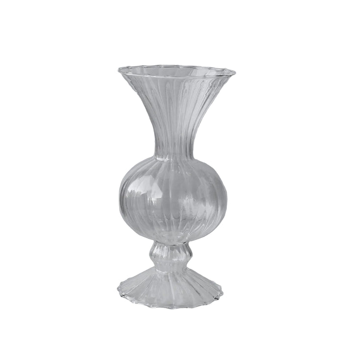 Glass Cambridge Flora Flower Vase Set 2 (Clear) | Bone & Brass