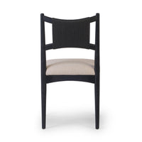 Haddox Black & Natural Dining Chair