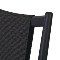 Haddox Black & Natural Dining Chair