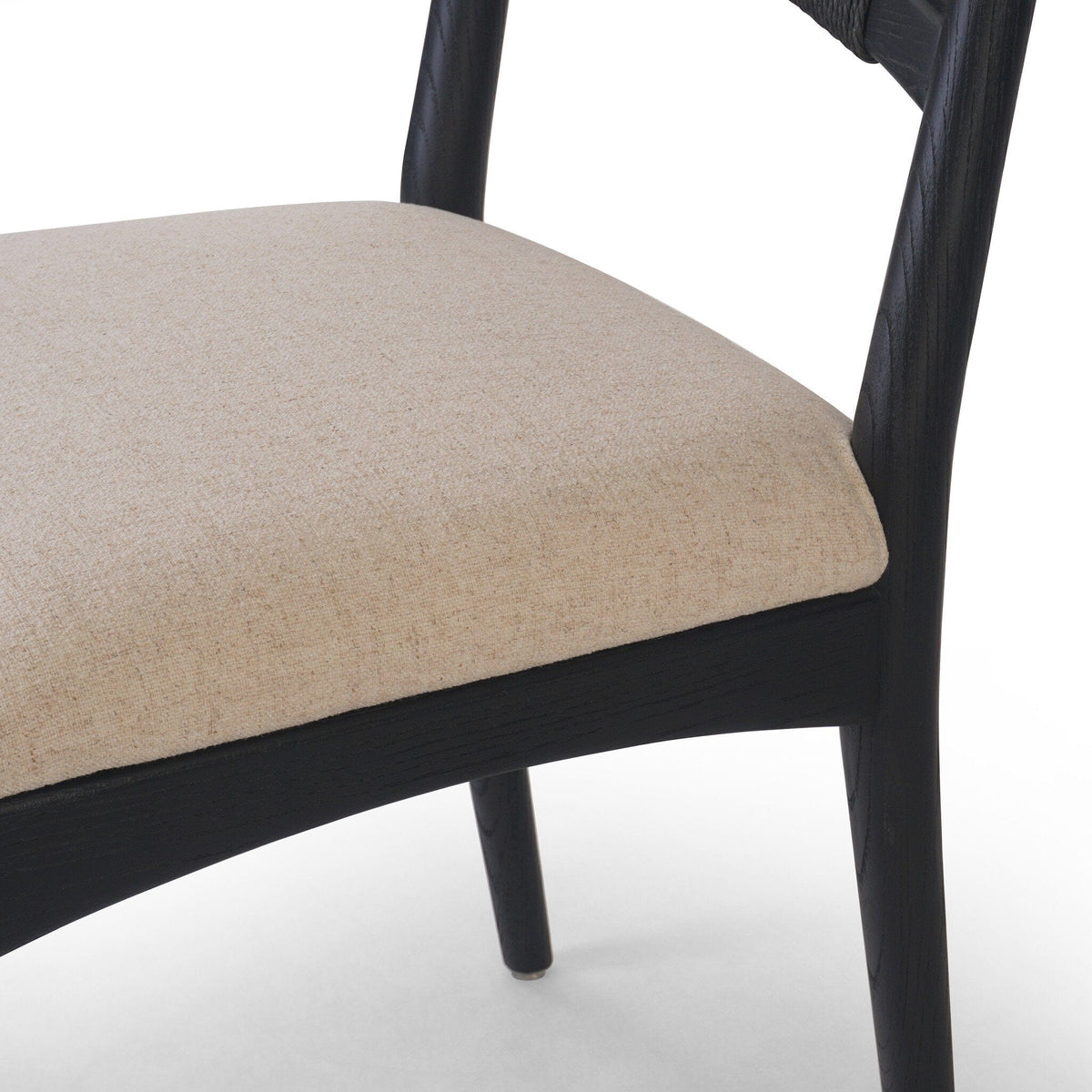 Haddox Black & Natural Dining Chair