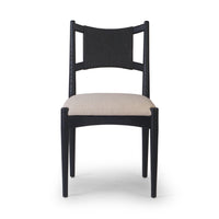 Haddox Black & Natural Dining Chair