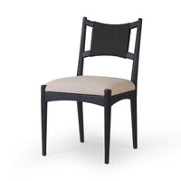 Haddox Black & Natural Dining Chair