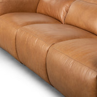 Raleigh Power Recliner 3-Piece Sectional - Butterscotch Leather