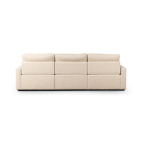 Tilly Power Recliner 3-Piece Sectional - Natural Performance Fabric