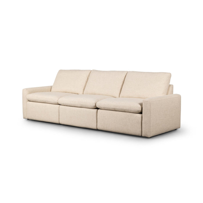 Tilly Power Recliner 3-Piece Sectional - Natural Performance Fabric