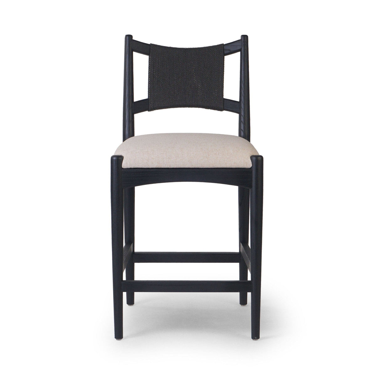 Hancock Ebony Woven Counter Stool