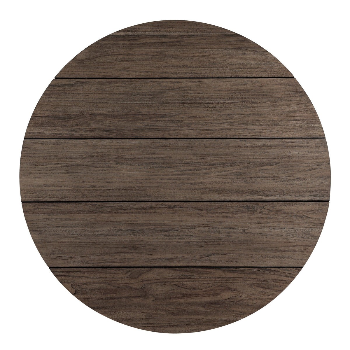 Riley Toasted Brown Teak Outdoor Round Dining Table