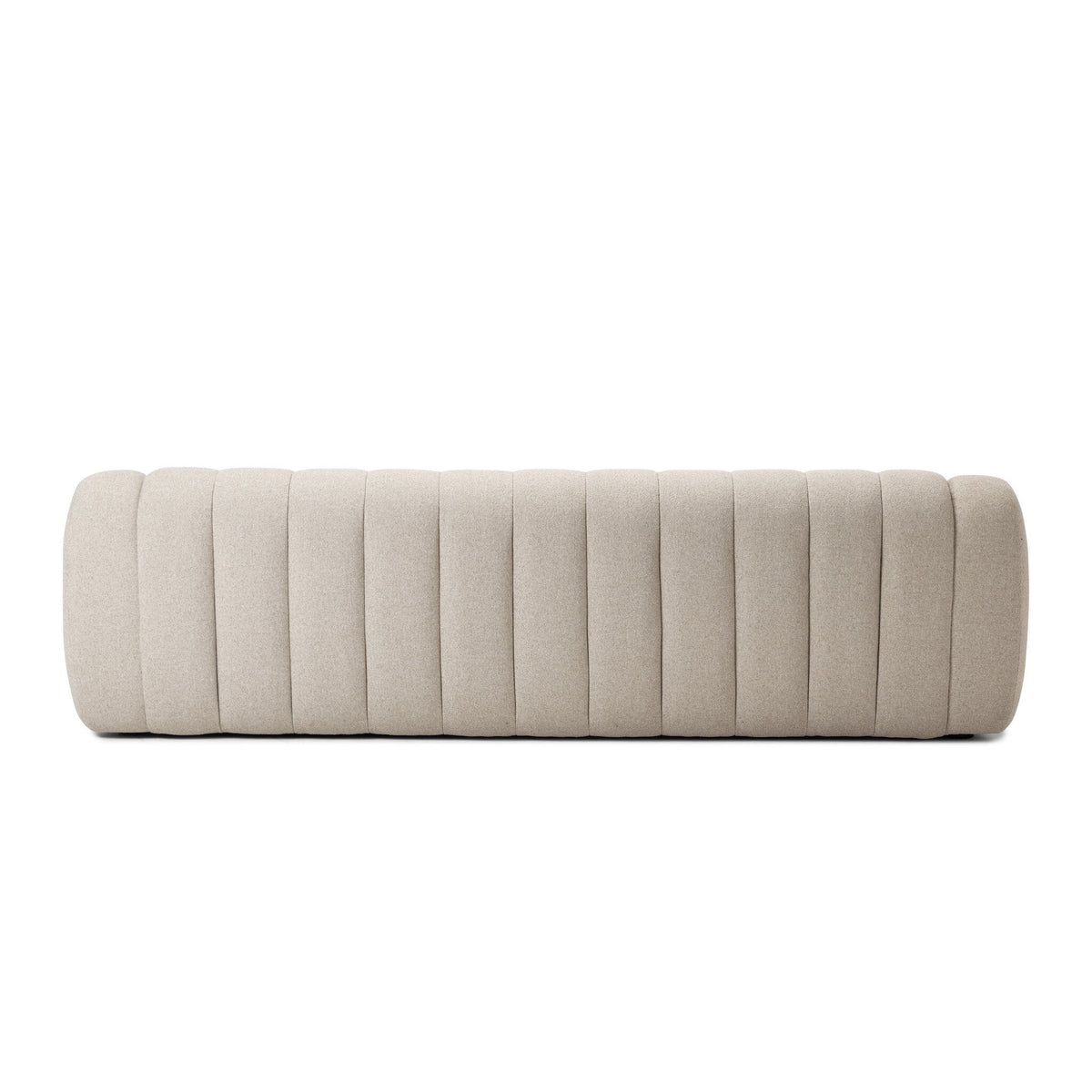 Carmine Flax Channel Tufted Sofa