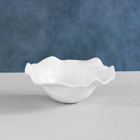 Vida Havana Large Bowl (White) - Bowl Side View | Bone & Brass