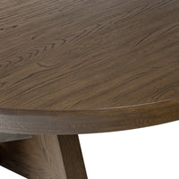 Zinnia Fawn Oak Round Extension Dining Table