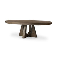 Zinnia Fawn Oak Round Extension Dining Table