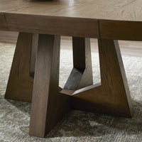 Zinnia Fawn Oak Round Extension Dining Table