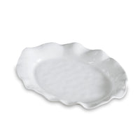 White Havana Scalloped Oval Platter | Bone & Brass