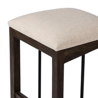 Finn Natural Upholstered Counter Stool