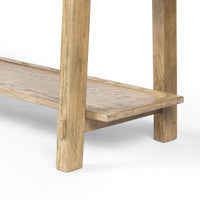 Tristan Light Oak Distressed Console Table