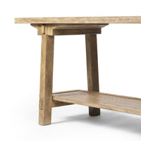 Tristan Light Oak Distressed Console Table