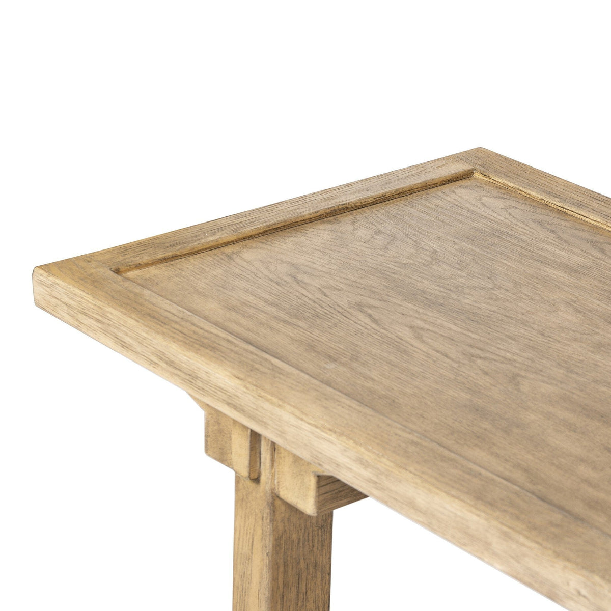 Tristan Light Oak Distressed Console Table