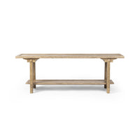 Tristan Light Oak Distressed Console Table