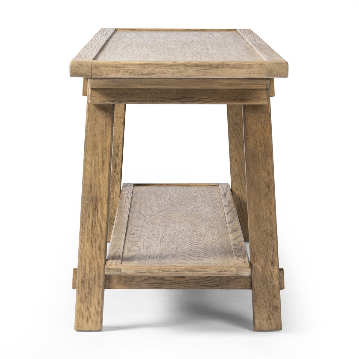 Tristan Light Oak Distressed Console Table