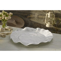 Havana White Round Serving Platter