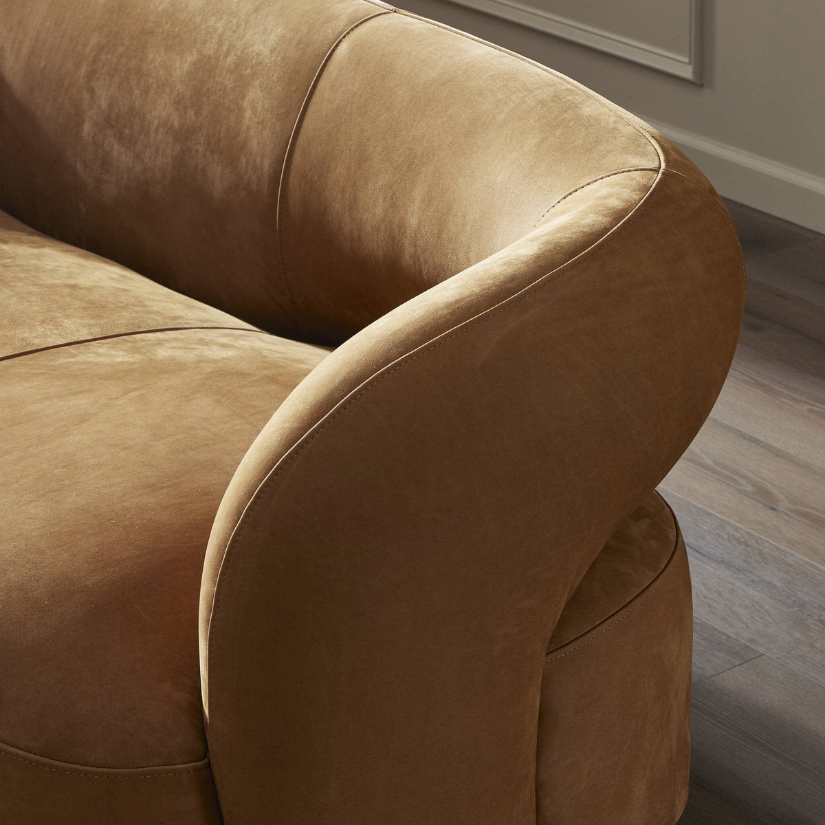 Mason Nubuck Cognac Sofa