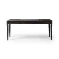 Clyde Distressed Black Oak Desk