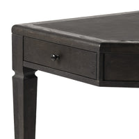 Clyde Distressed Black Oak Desk