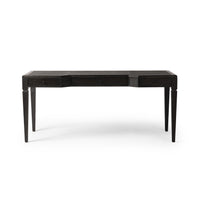 Clyde Distressed Black Oak Desk