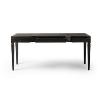 Clyde Distressed Black Oak Desk