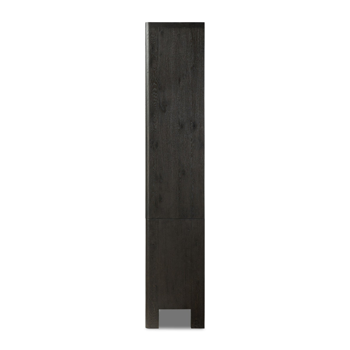 Nolan Black Oak Wide Bookcase