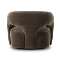 Mason Olive Wool-Mohair Swivel Chair