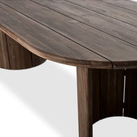 Palladian Toasted Brown Teak Outdoor Dining Table