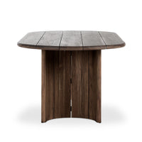 Palladian Toasted Brown Teak Outdoor Dining Table