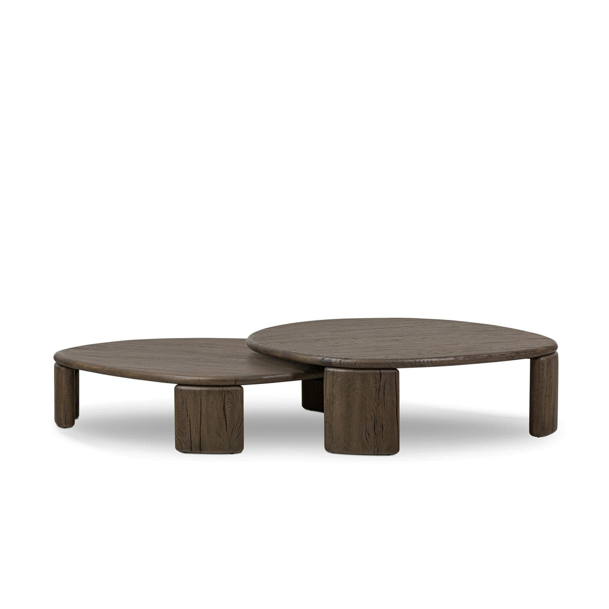 Fallon Grey French Oak Nesting Coffee Tables