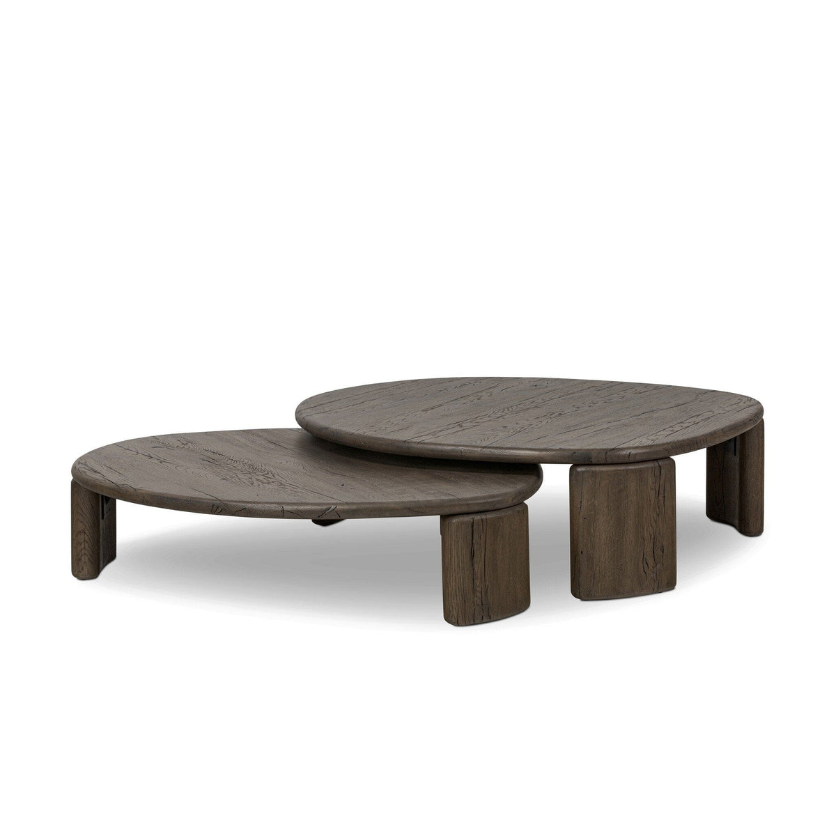 Fallon Grey French Oak Nesting Coffee Tables