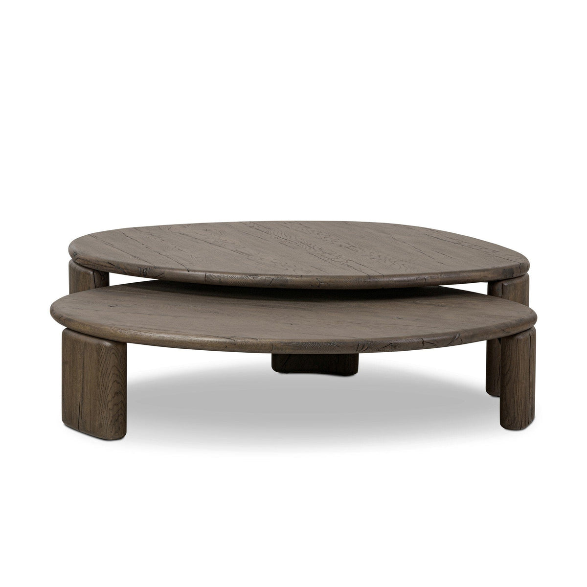 Fallon Grey French Oak Nesting Coffee Tables