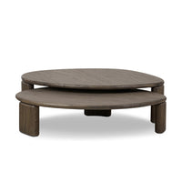 Fallon Grey French Oak Nesting Coffee Tables