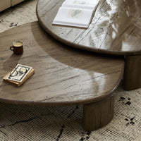 Fallon Grey French Oak Nesting Coffee Tables