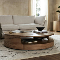 Marlow Natural Reclaimed French Oak Round Coffee Table