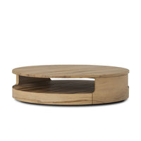 Marlow Natural Reclaimed French Oak Round Coffee Table