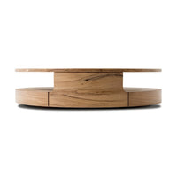 Marlow Natural Reclaimed French Oak Round Coffee Table