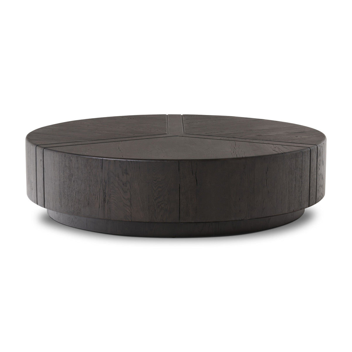 Reynold Dark Espresso Oak Round Coffee Table